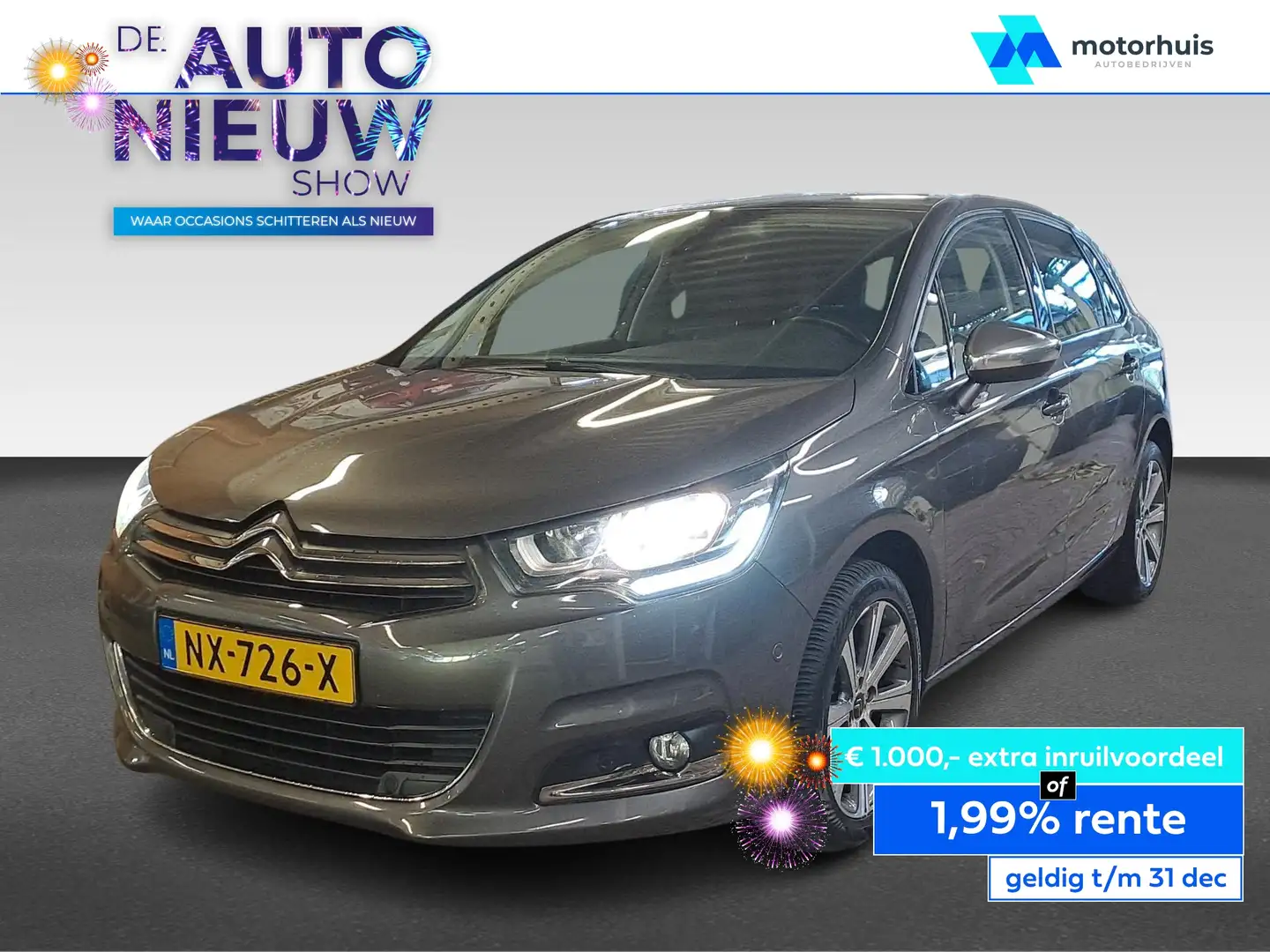 Citroen C4 1.2 TURBO 130PK COLLECTION NAVI TEL ECC NAP Gris - 1