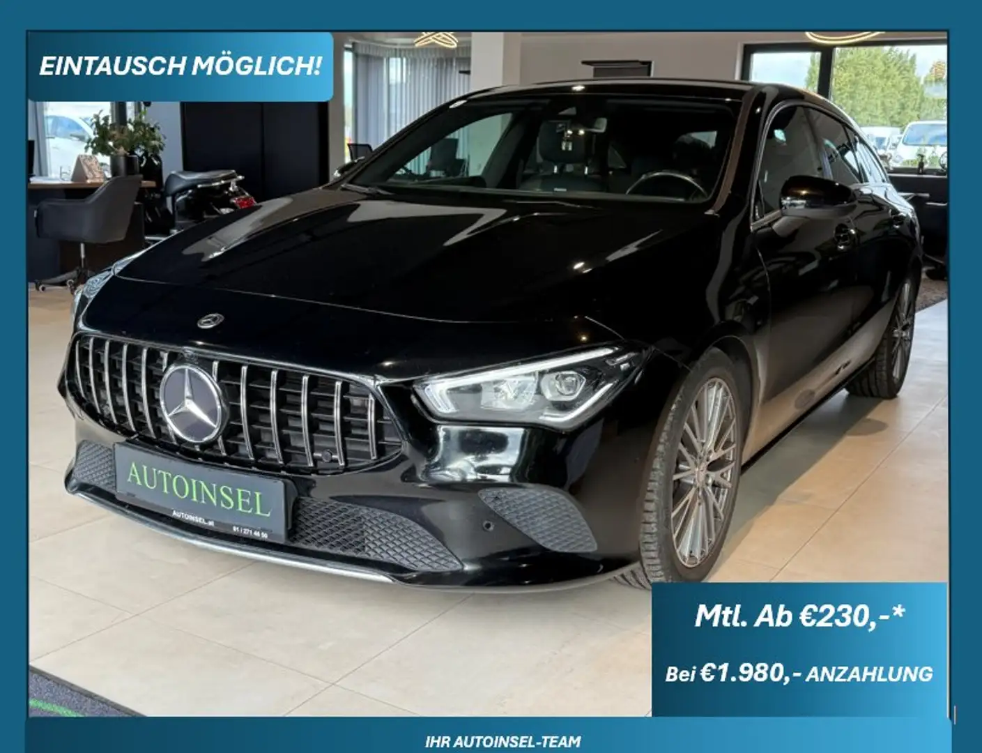 Mercedes-Benz CLA 200 d Kamera, Navi, 8 fach bereift Zwart - 1