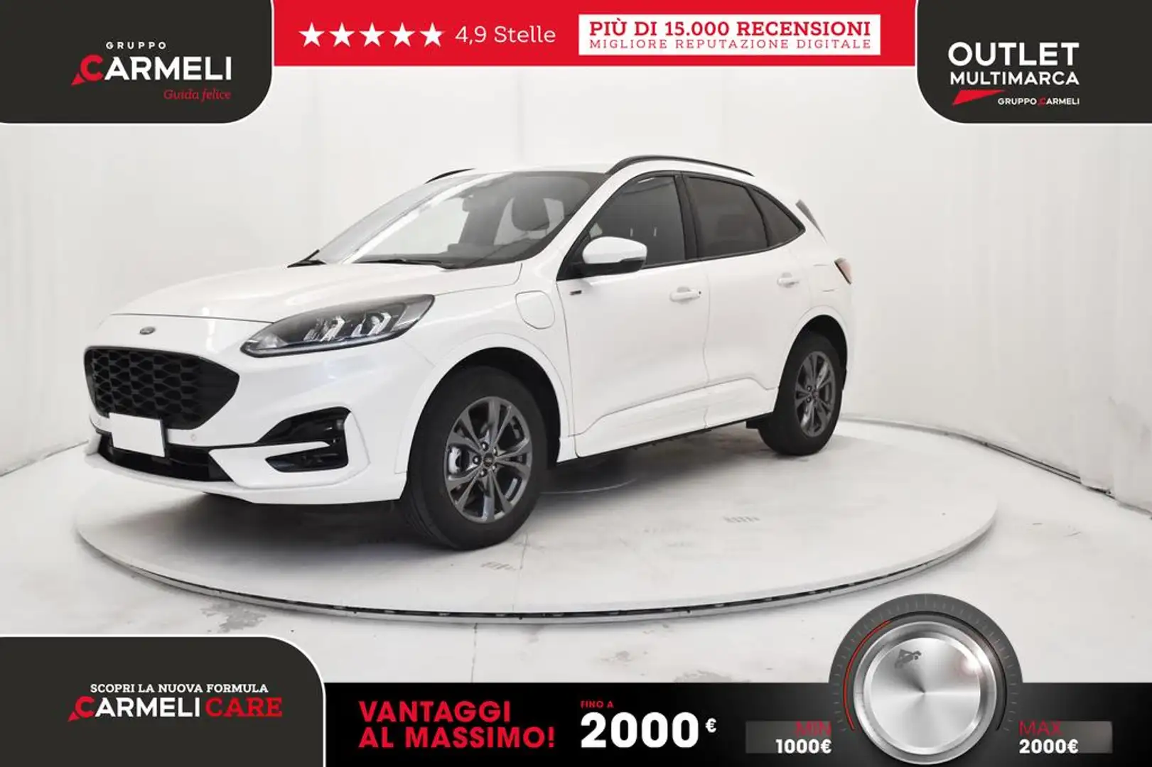 Ford Kuga 2.5 phev ST-Line 2wd 225cv CAMBIO AUTO,NAVI,FULL Bianco - 1