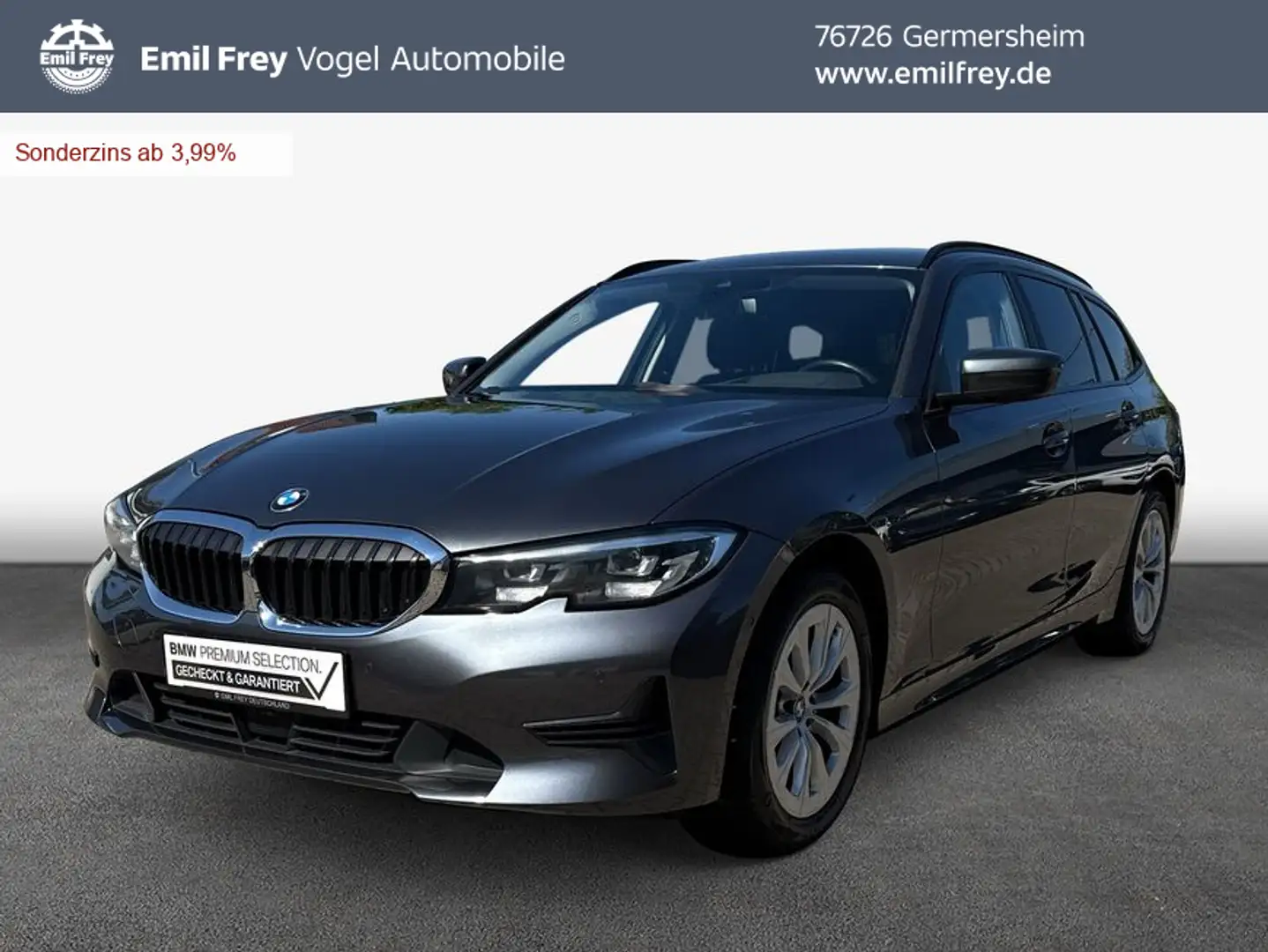 BMW 320 d Touring xDrive Aut. Advantage *SHZ*HuD*ParkAs Gris - 1