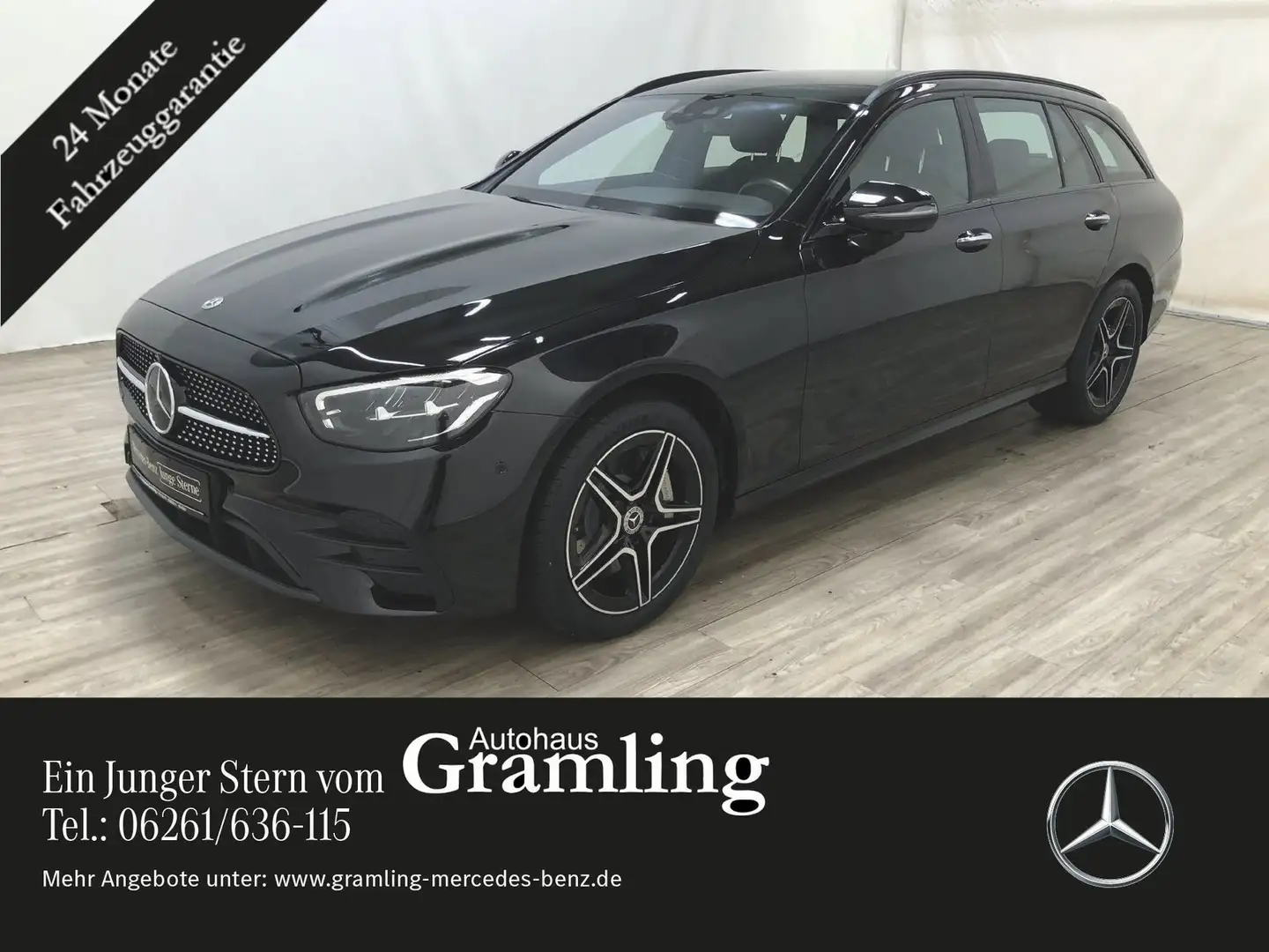 Mercedes-Benz E 300 de T 4M AMG NIGHT*Distro*AHK*360°*HUD*MBUX Noir - 1