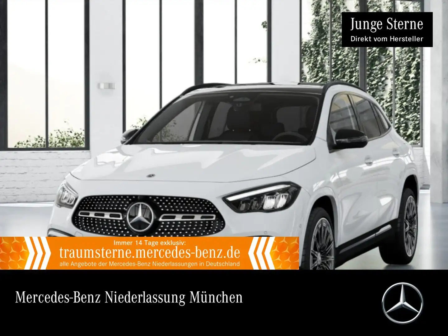 Mercedes-Benz GLA 180 d AMG+NIGHT+PANO+AHK+LED+BURMESTER+KAMERA Weiß - 1