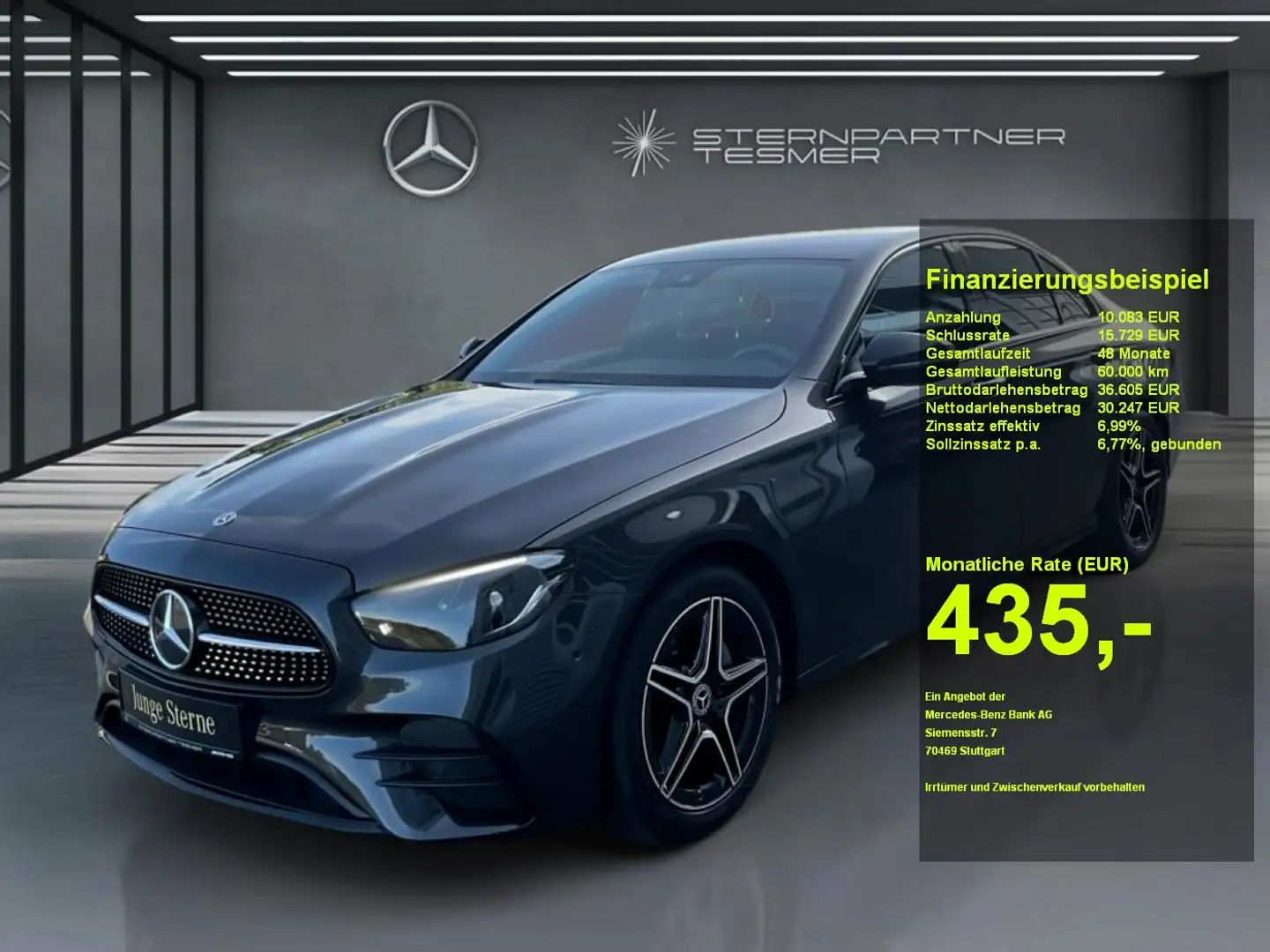 Mercedes-Benz E 200 AMG+Night+MBUX+KAMERA+WIDE+Ambiente Grijs - 1