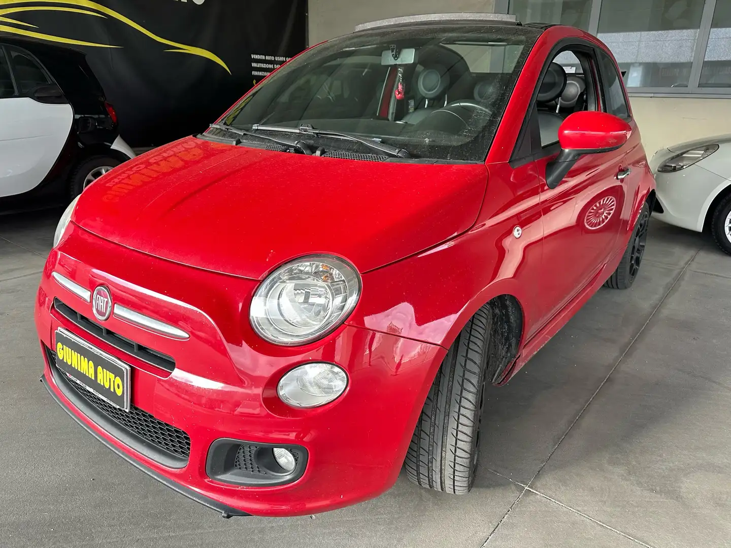 Fiat 500C 500C 0.9 t.air t. Lounge 85cv Kırmızı - 1