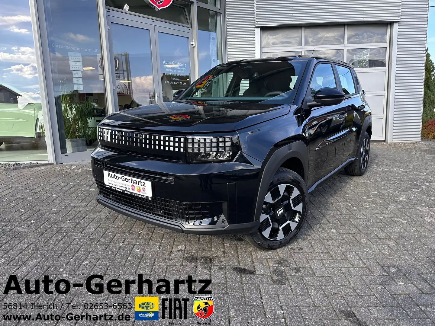 Fiat Grande Panda 1.2 eDCT 74 kW Icon/ Tech-Paket/Navi Zwart - 1