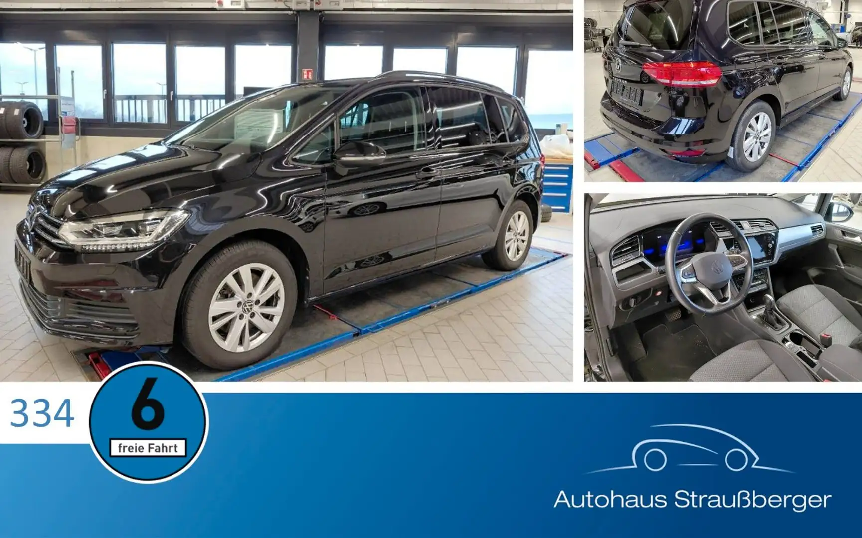 Volkswagen Touran Comfortline ACC SHZ QI RFK 3ZK 7Sitzer Schwarz - 1