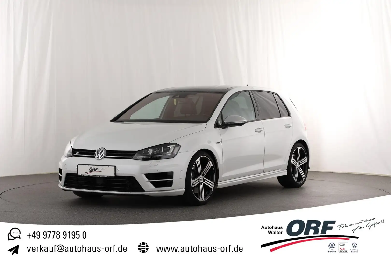 Volkswagen Golf 7 R 2.0 TSI 4Motion DSG BIXENON DAB APP KAMERA PAN Weiß - 1