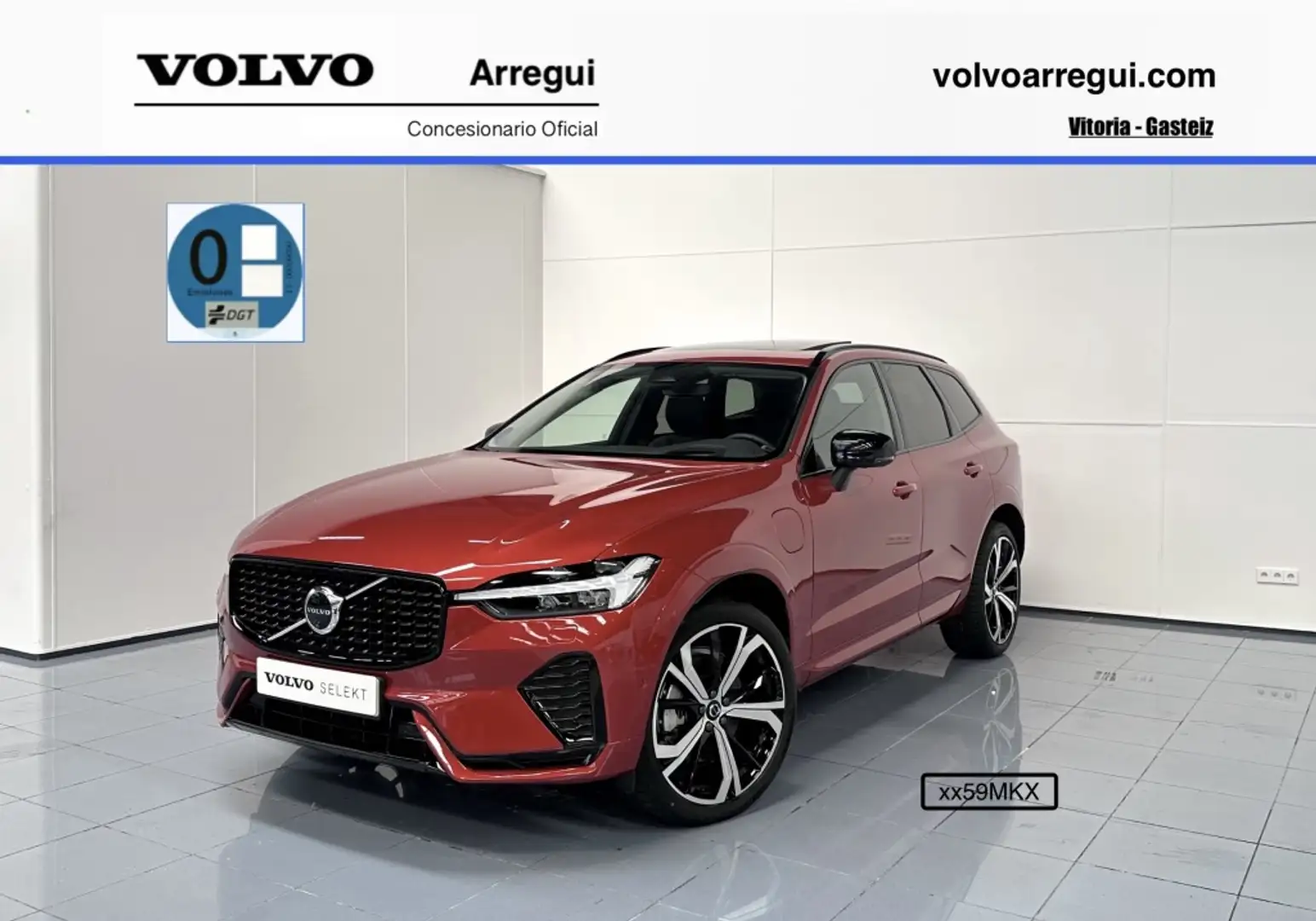 Volvo XC60 T6 Recharge Ultimate Dark Rood - 1