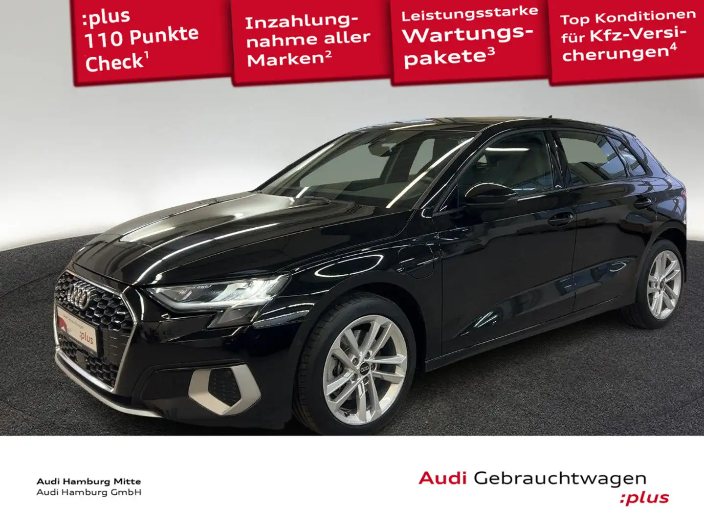 Audi A3 40 TFSI e advanced S tronic Pano Si Schwarz - 1