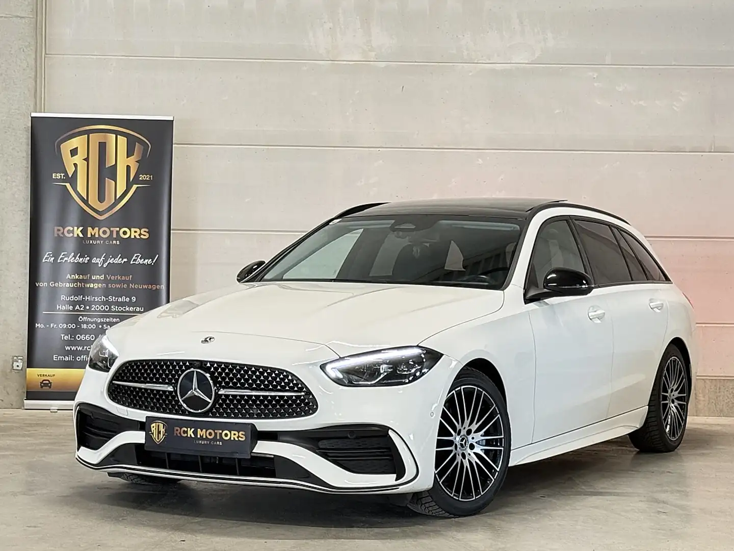 Mercedes-Benz C 220 d T Aut. // AMG Line // Pano // Weiß - 2