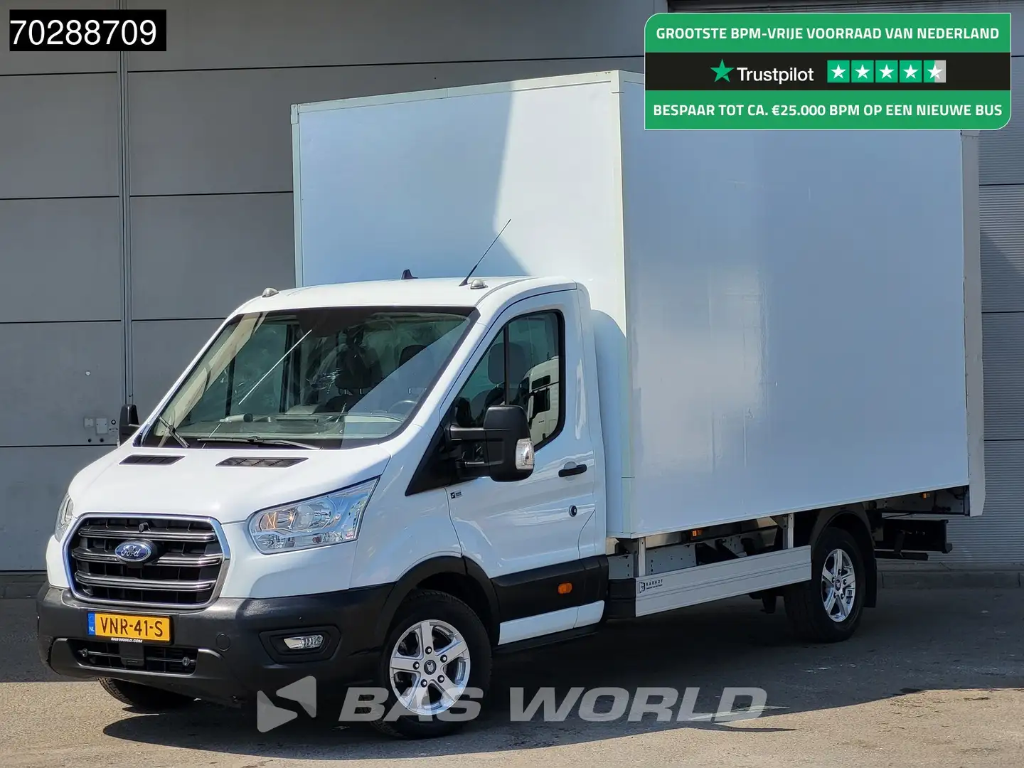 Ford Transit 130pk Laadklep Zijdeur Bakwagen Airco Cruise Camer Wit - 1