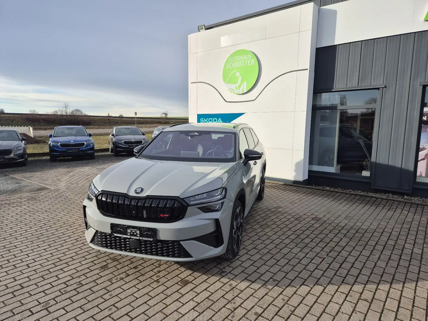 Skoda Kodiaq 2.0 TSI 195 kW 4x4 RS Matrix, 360°, AHZV Grau - 2