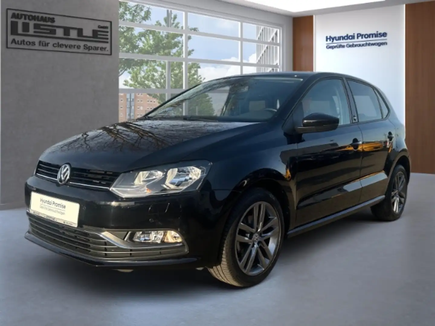 Volkswagen Polo V Sound BMT Start-Stopp Navi Klimaautom SHZ Temp P Zwart - 1
