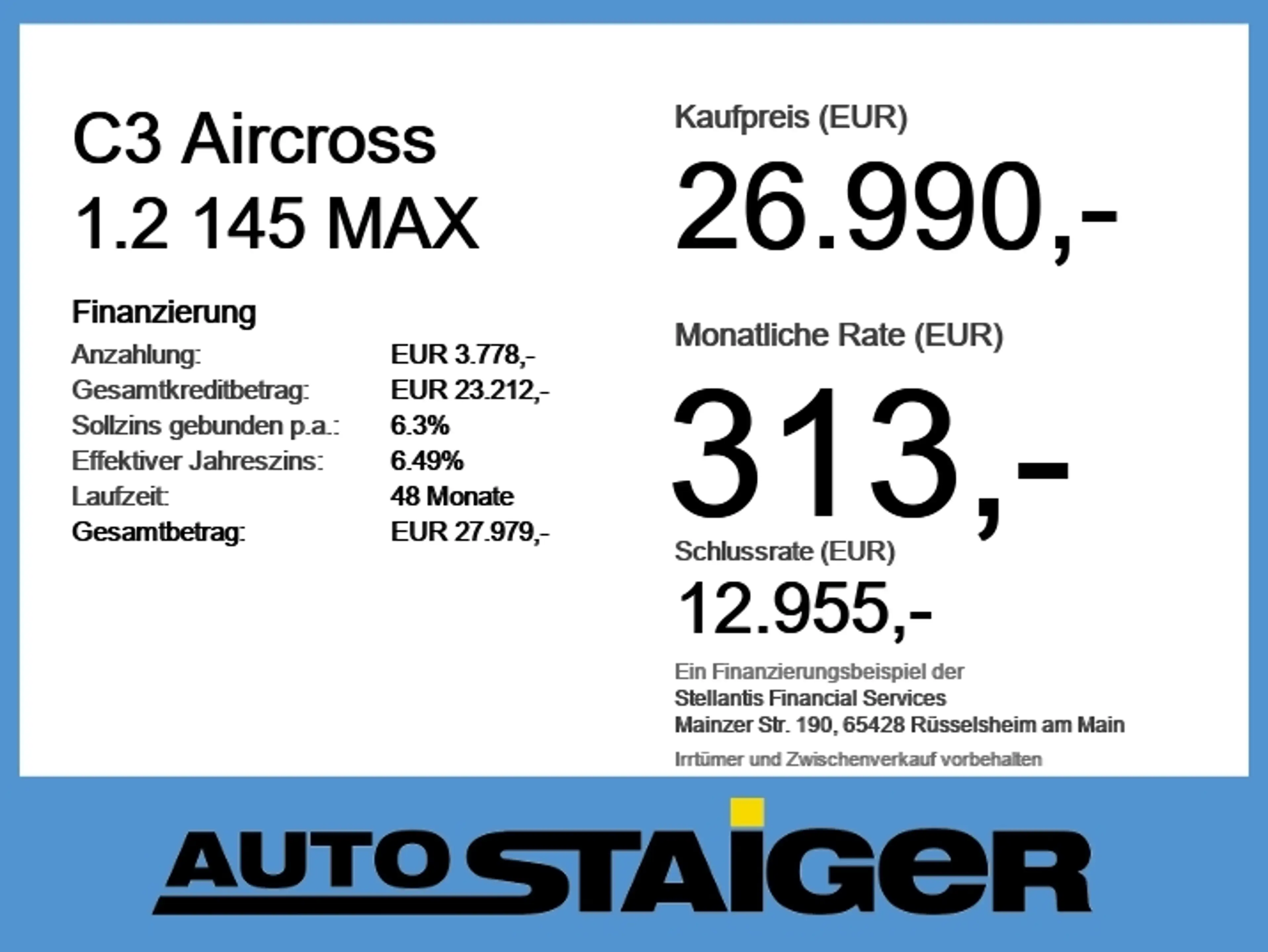 Citroen C3 Aircross 1.2 145 MAX LED+Navi+Kam.+KlimaA+AUT — photo 6