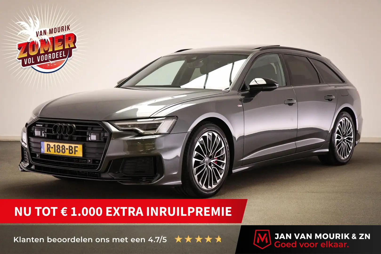 Audi A6 Avant 55 TFSIe Quattro Competition | PANORAMADAK | Gris - 1