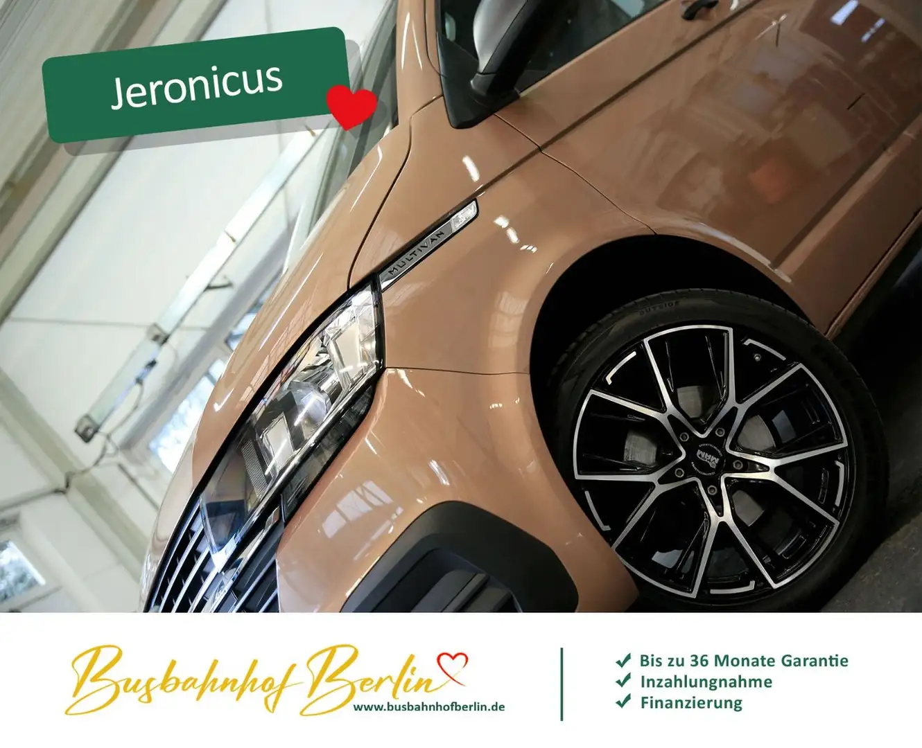 Volkswagen T6 Multivan T6.1 Multivan DSG Climatronic 7Sitze PDC ACC MFL Braun - 2