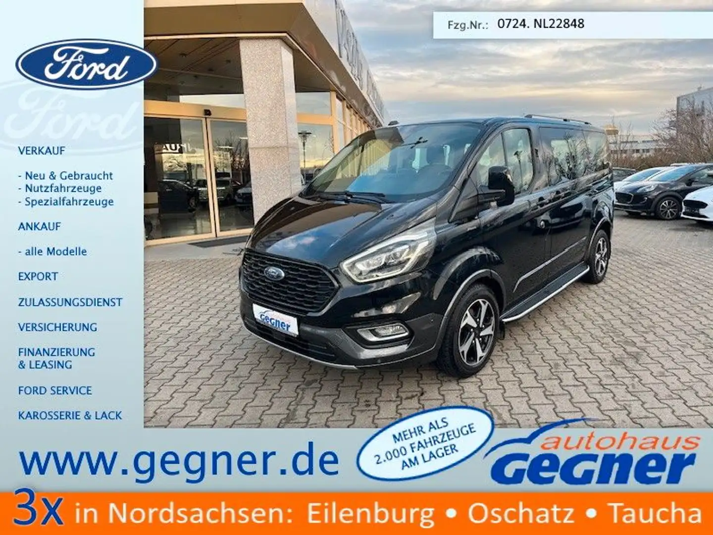 Ford Tourneo Custom 130PS Active L1 Xenon Kamera Noir - 1