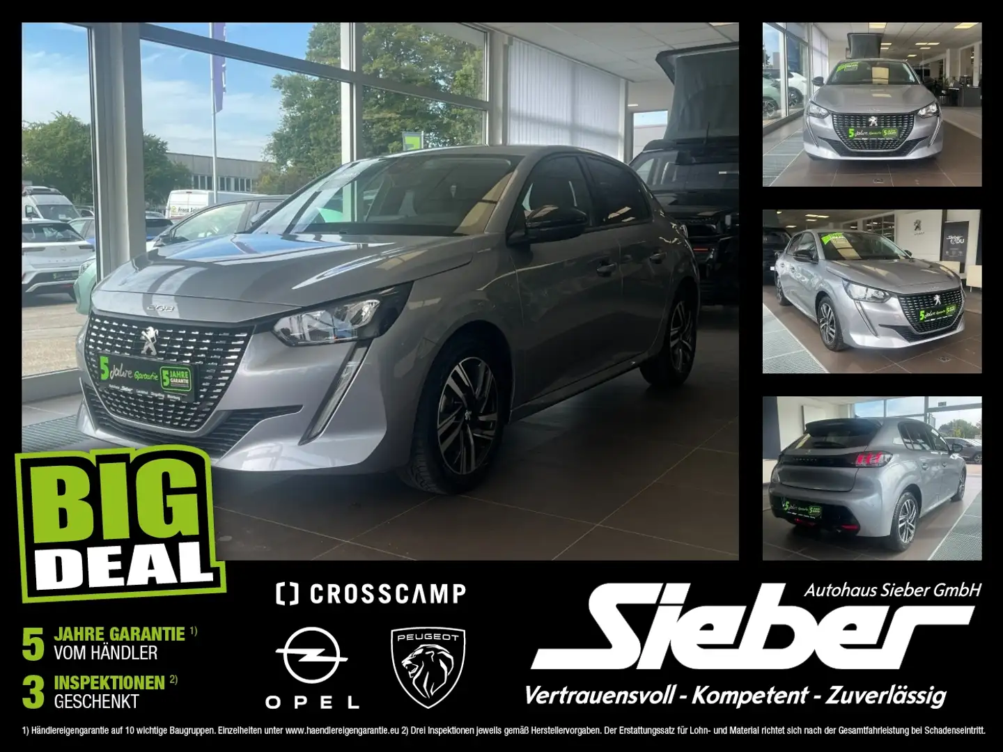 Peugeot 208 1.2 PureTech 100 Allure Kamera*Navi*Sitzhzg Grijs - 1