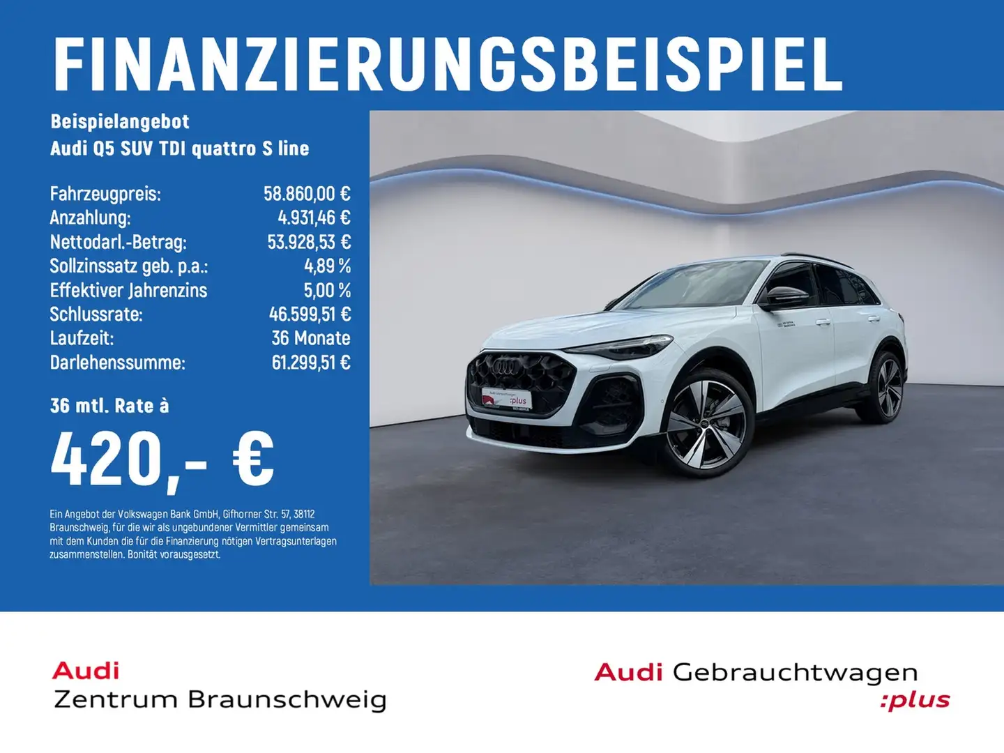 Audi Q5 SUV TDI quattro S line MEMORY+HuD+MATRIX Blanc - 2