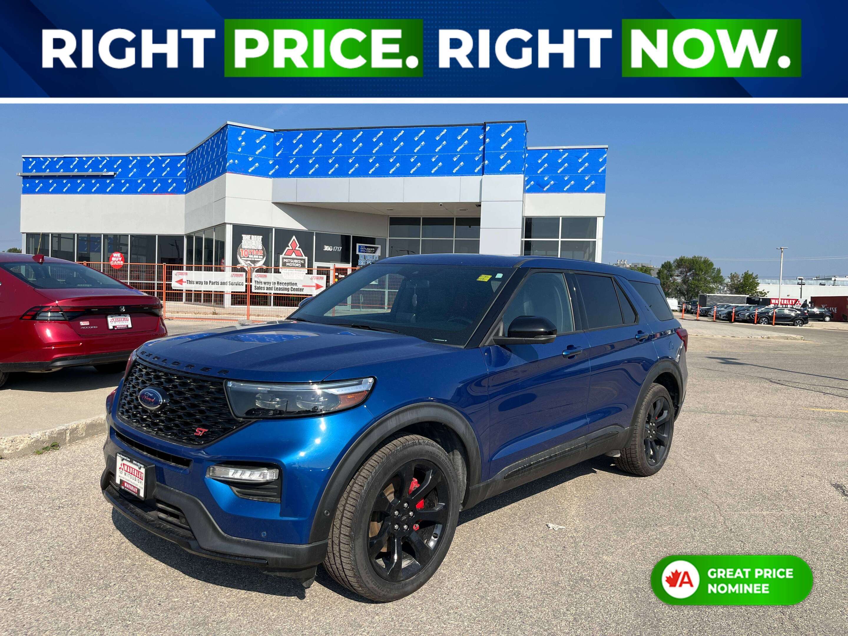 Blue 2021 Ford Explorer SUV / Crossover All-Wheel Drive Automatic