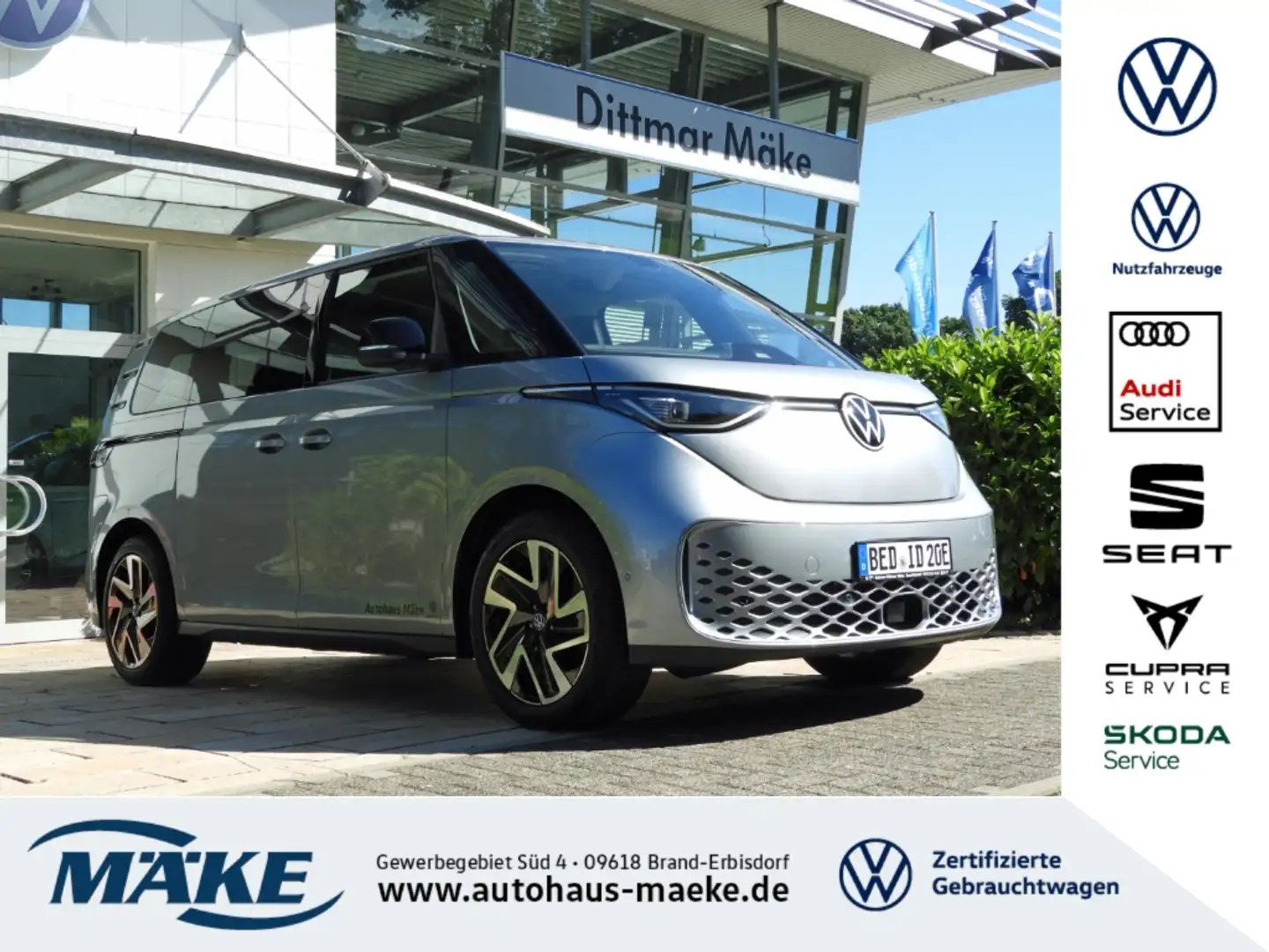 Volkswagen ID. Buzz Pro 77 kWh 1-Gang-Automatik Stříbrná - 1