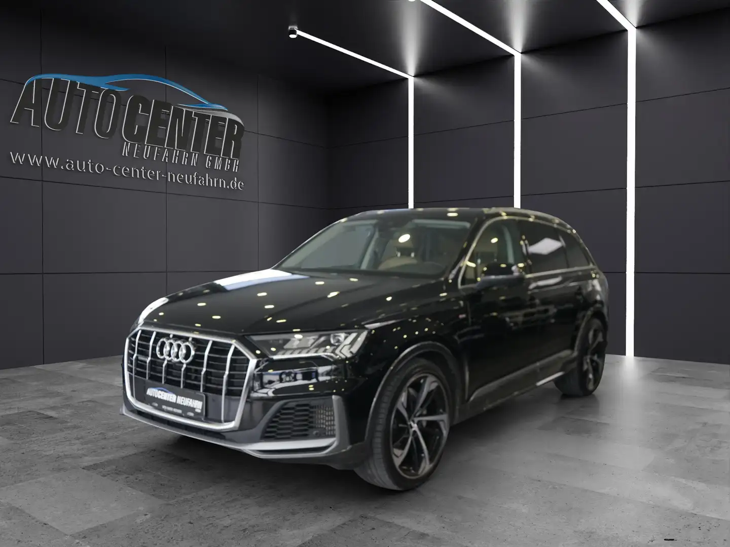 Audi Q7 55 TFSI quattro S line+NAVI+KAMERA+AHK+TEMPOMAT Schwarz - 1