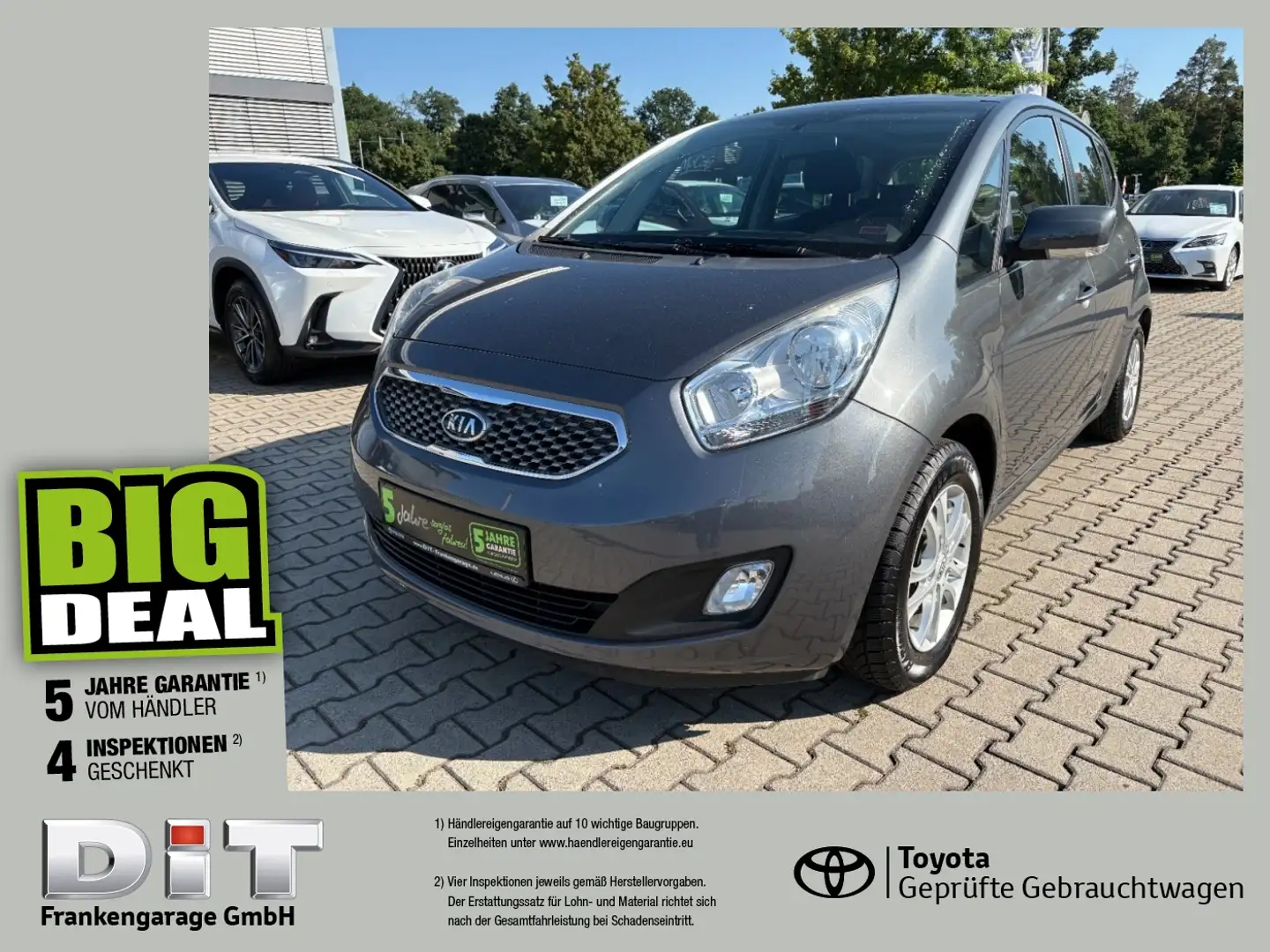 Kia Venga 1.4 Spirit PDC, el.Schiebedach, SHZ, 8fach Сірий - 1