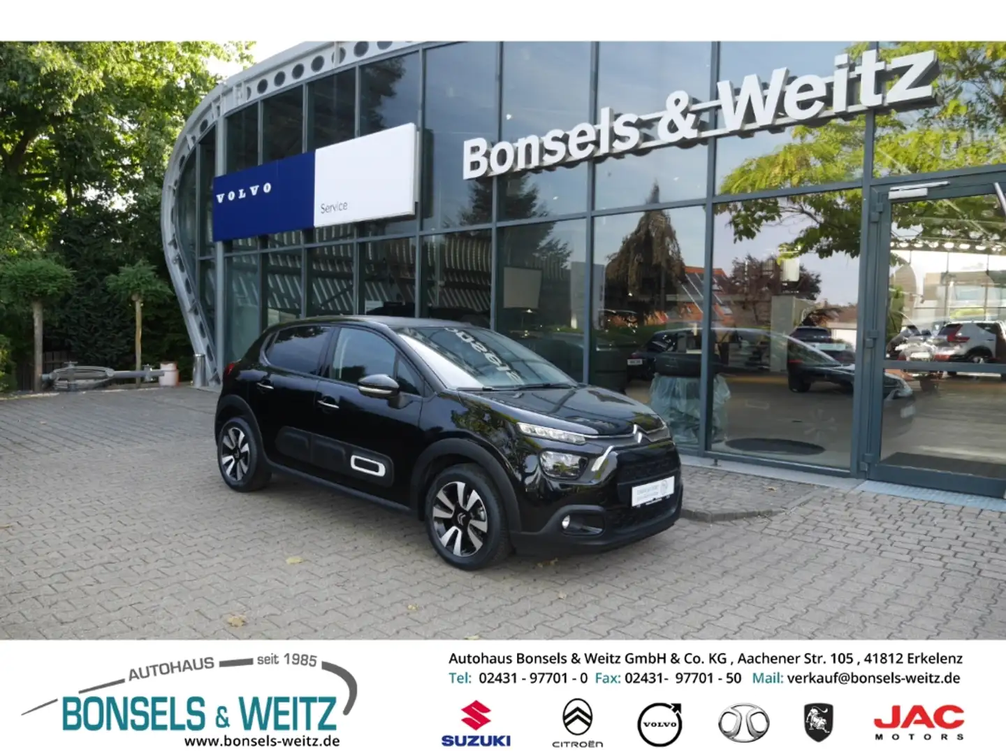 Citroen C3 1.2 PureTech 110 MAX Navi LED Apple CarPlay Androi Schwarz - 1