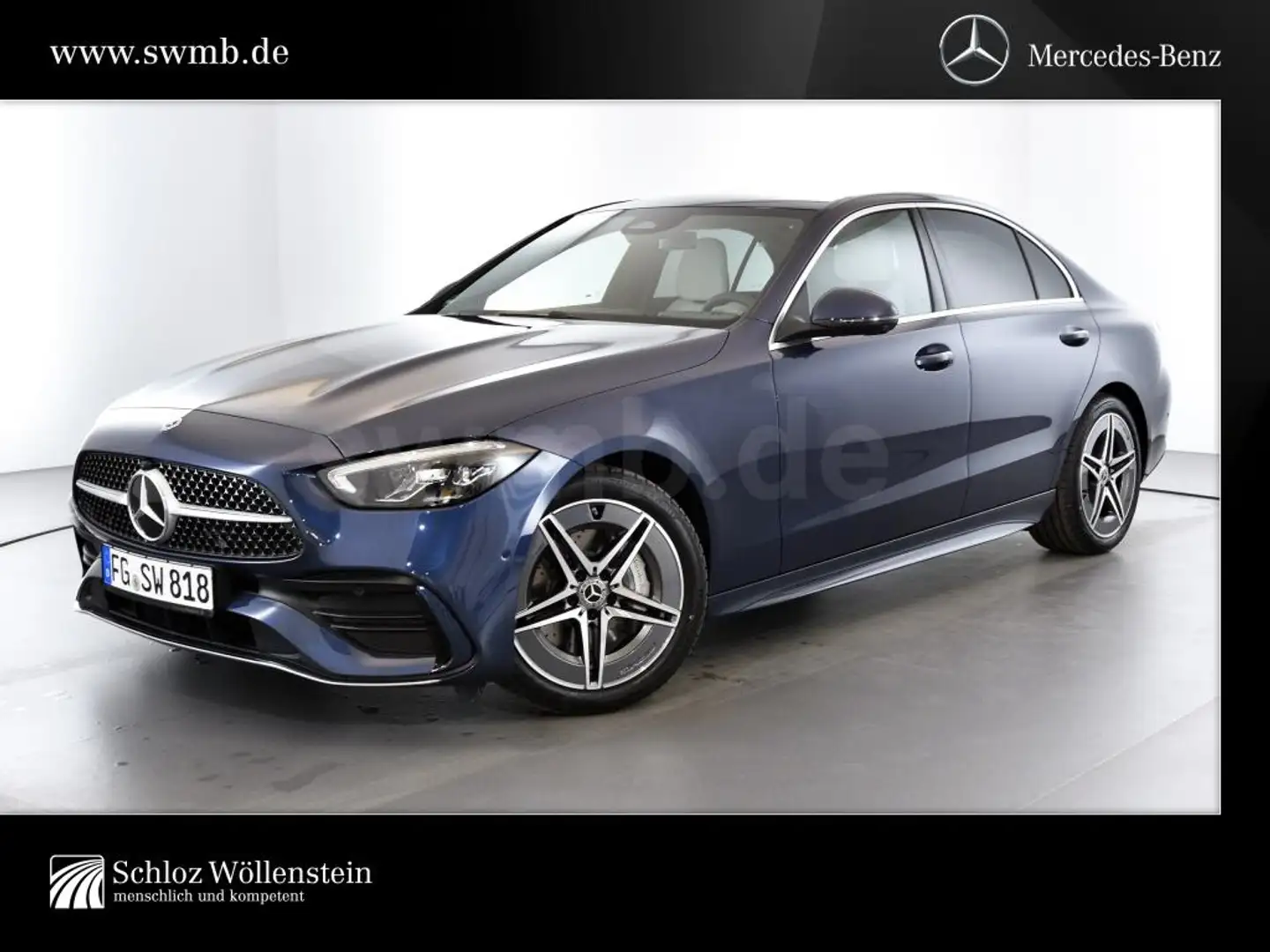 Mercedes-Benz C 180 4,99%/AMG/LED/DISTRONIC/Memory/PanoD       /360Cam Azul - 1