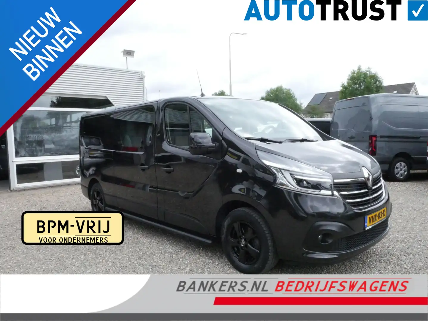 Renault Trafic 2.0 dCi 145PK, L2H1, Dubbel cabine, Automaat, Airc Zwart - 1