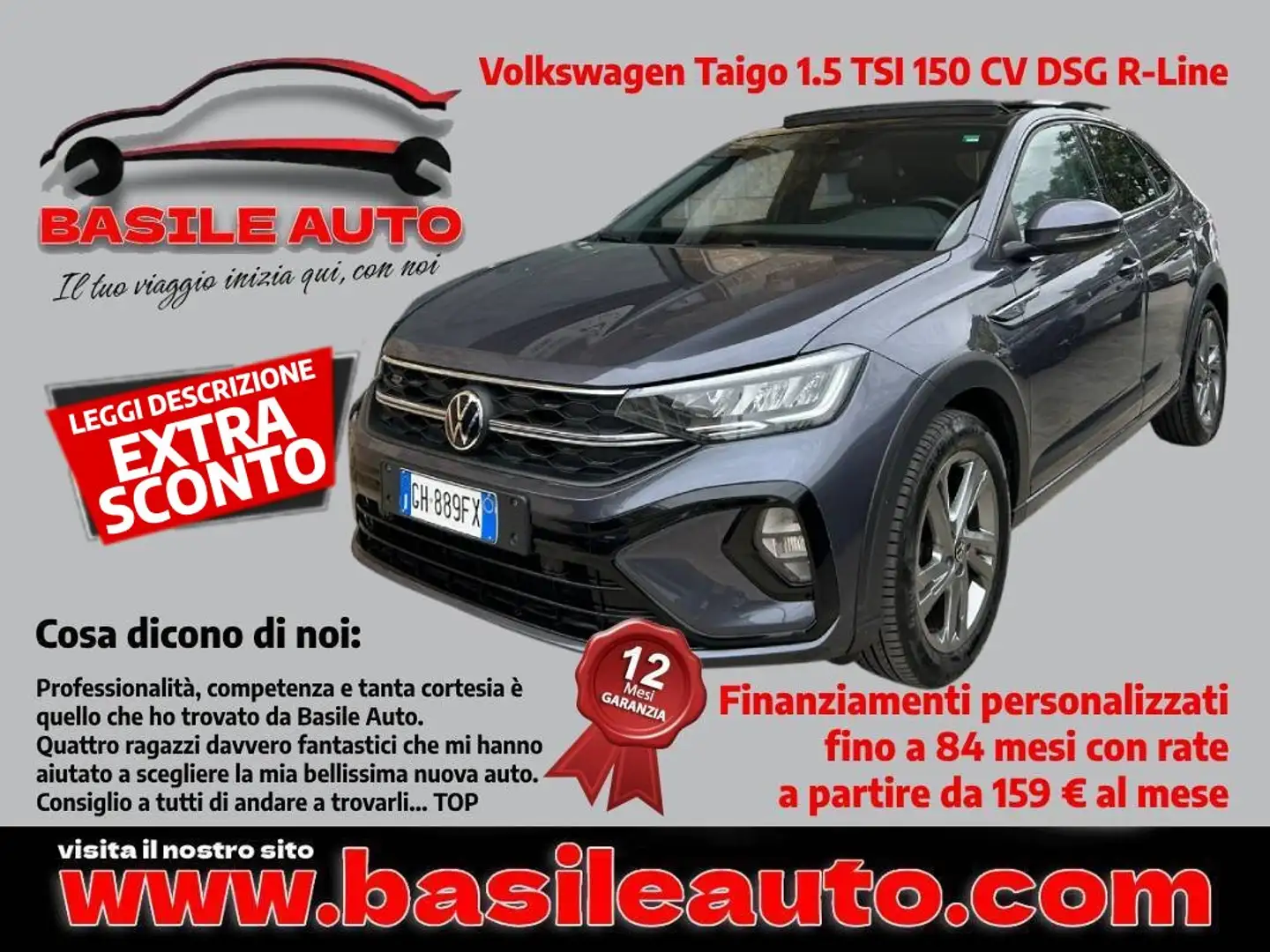Volkswagen Taigo Taigo 1.5 tsi R-Line 150cv dsg Gri - 1