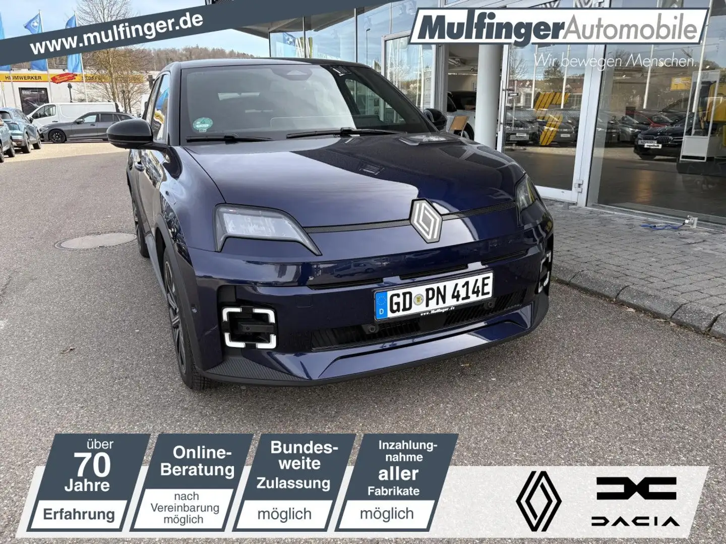 Renault R 5 E-Tech 100% elektr. Techno 150 Comfort Navi Blau - 1