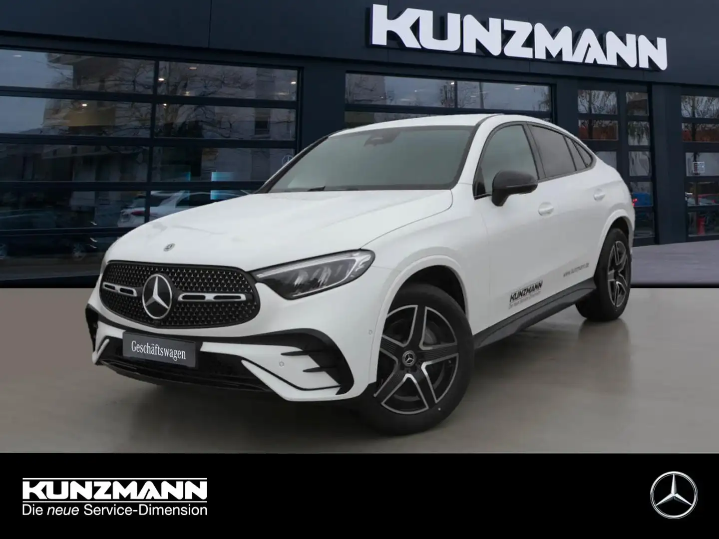 Mercedes-Benz GLC 200 4MATIC Coupé AMG Night AHK 360° Distronic Weiß - 1