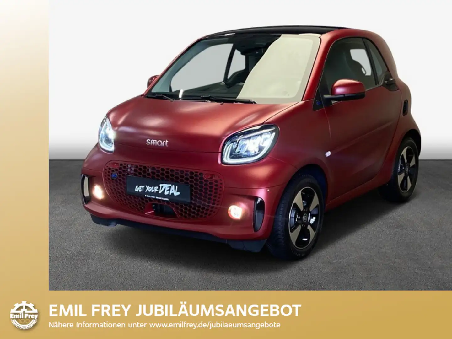 smart forTwo fortwo coupe EQ passion+mattLack+Pano+LED Red - 1