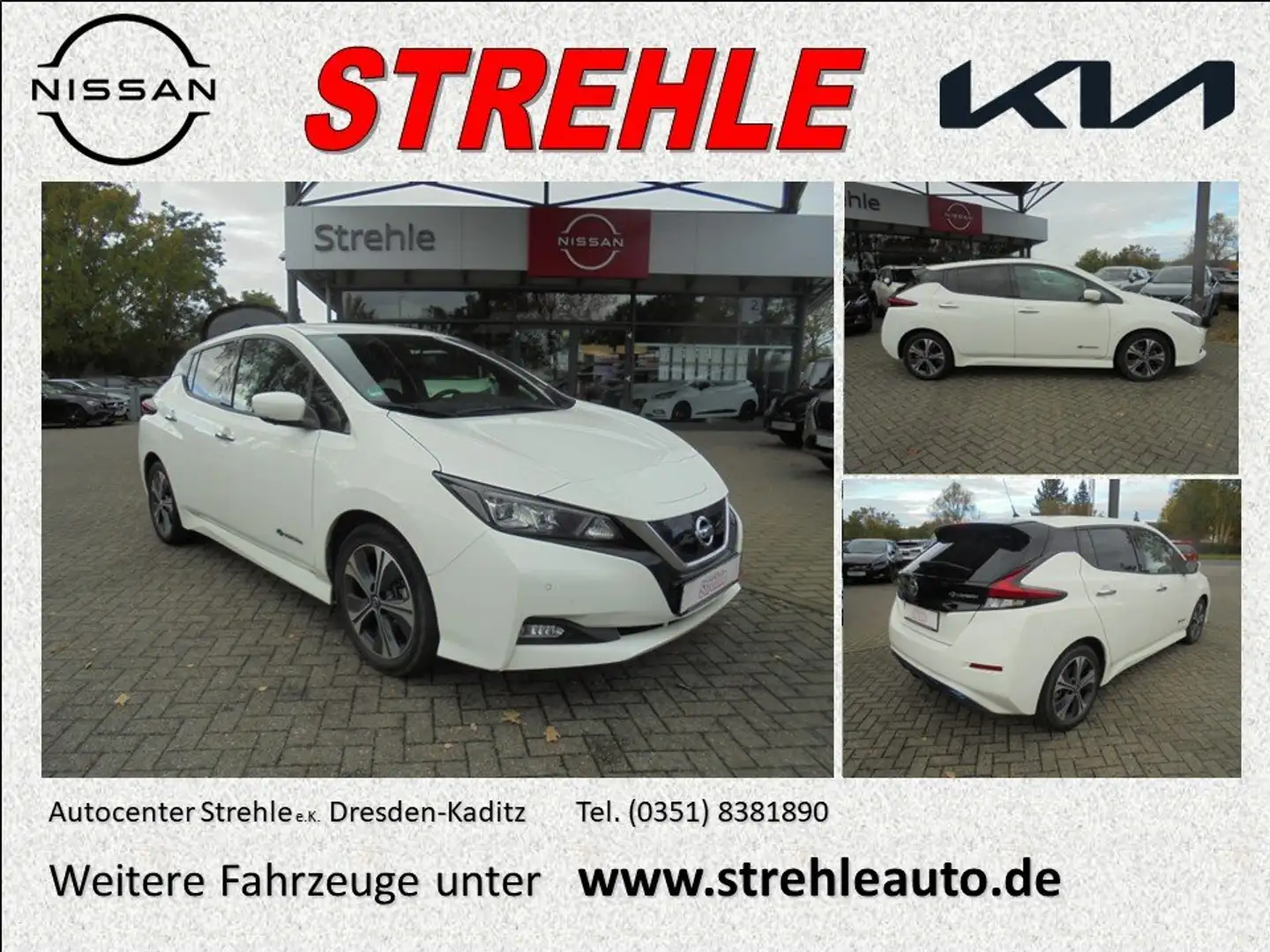 Nissan Leaf 40KWh N-Connecta, LED-Scheinwerfer, Winterpaket Weiß - 1