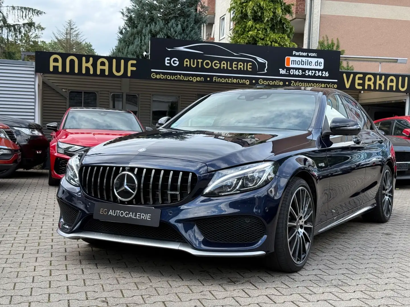 Mercedes-Benz C 43 AMG *SCHECKHEFT*8-Fach*LED*360°*AHK* Blau - 2
