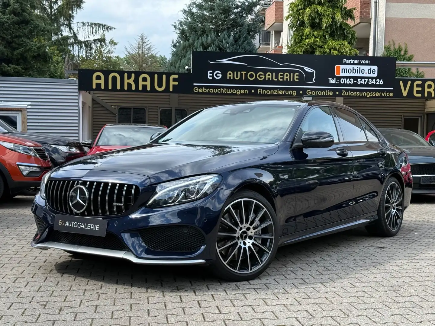 Mercedes-Benz C 43 AMG *SCHECKHEFT*8-Fach*LED*360°*AHK* Blau - 1