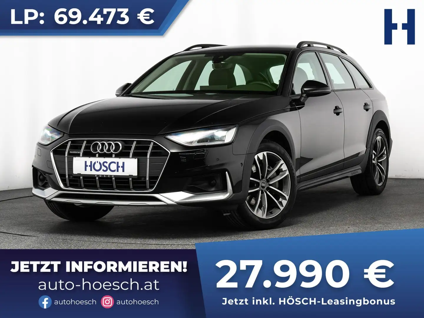 Audi A4 allroad quattro 40 TDI 18" AHK LEDER MEMORY Schwarz - 1