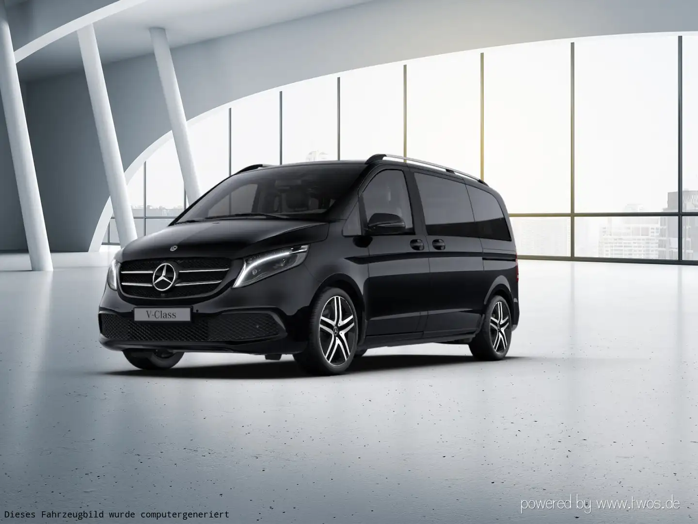 Mercedes-Benz V 250 V 250 d 4M AVA/K DISTR. Navi LED Leder AHK  Autom. Schwarz - 2