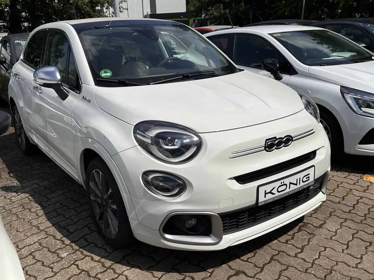 Fiat 500X Dolcevita mit Faltdach und Automatik Weiß - 2
