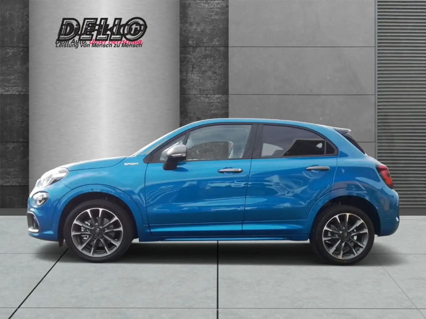 Fiat 500X Mild-Hybrid 1.5 GSE Tech & Komfort Sportpaket Navi Blau - 2
