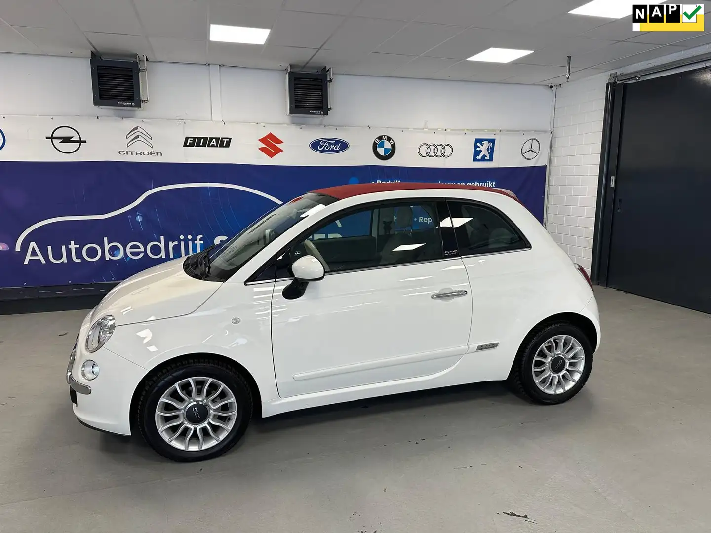 Fiat 500C 0.9 TwinAir Lounge AIRCO/CARPLAY Blanc - 1