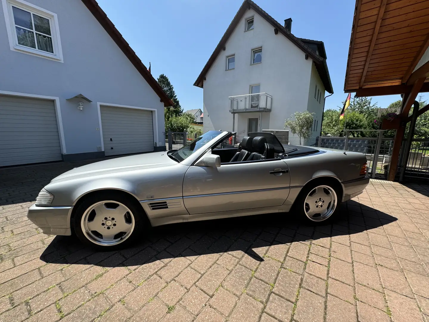 Mercedes-Benz SL 500 H-Kennz. Original Zustand 2 lt. Gutachten AMG Stříbrná - 1