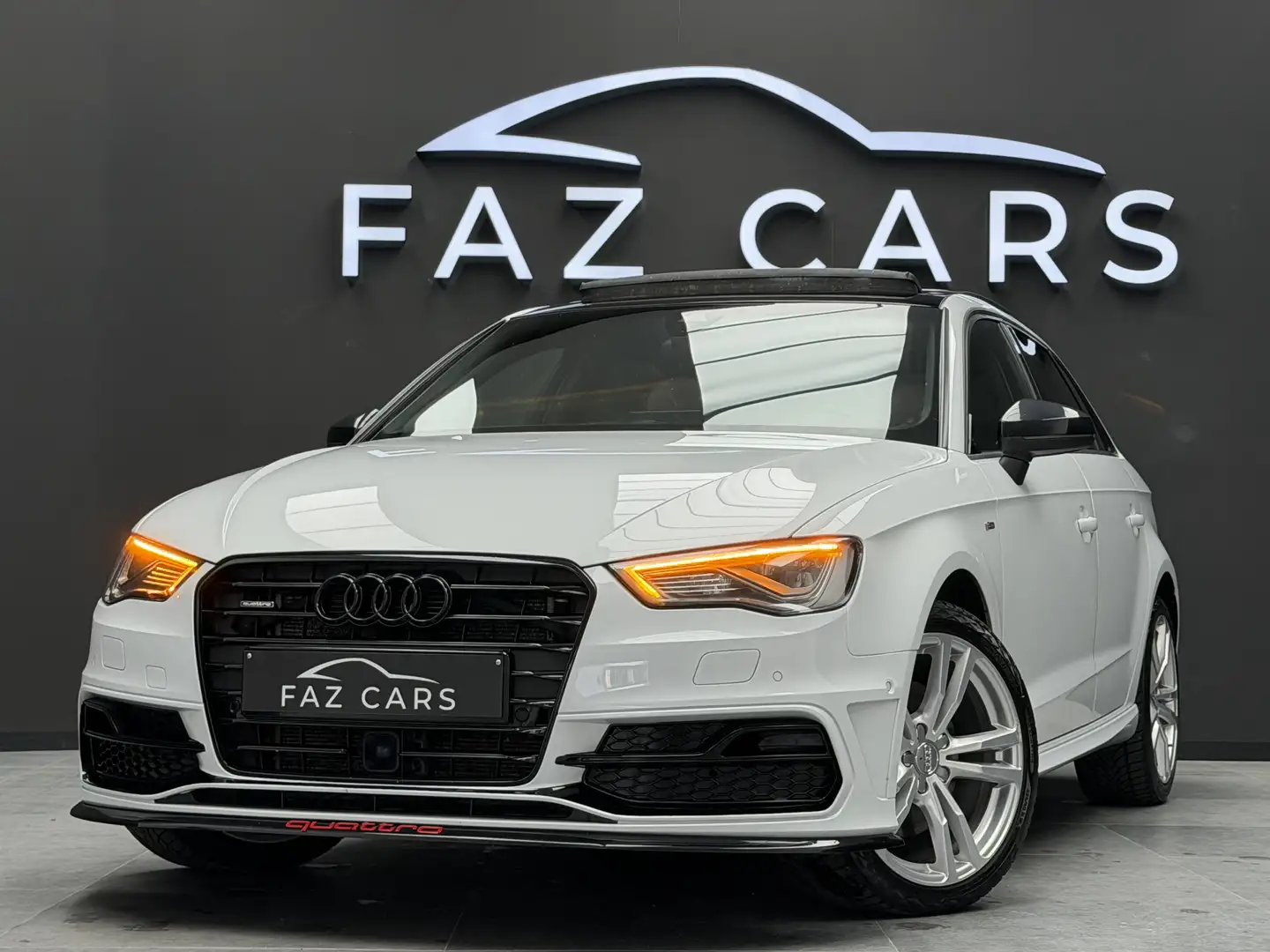 Audi A3 2.0 TDi Quattro Ambition S line S tronic Blanc - 1