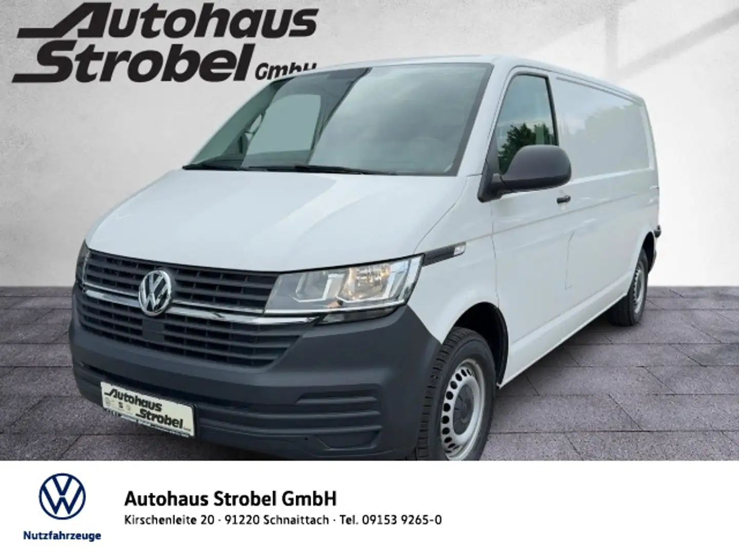 Volkswagen T6.1 Transporter T6.1 Kasten 2.0 TDI "Eco Profi" LR AHK Klima Par Weiß - 1