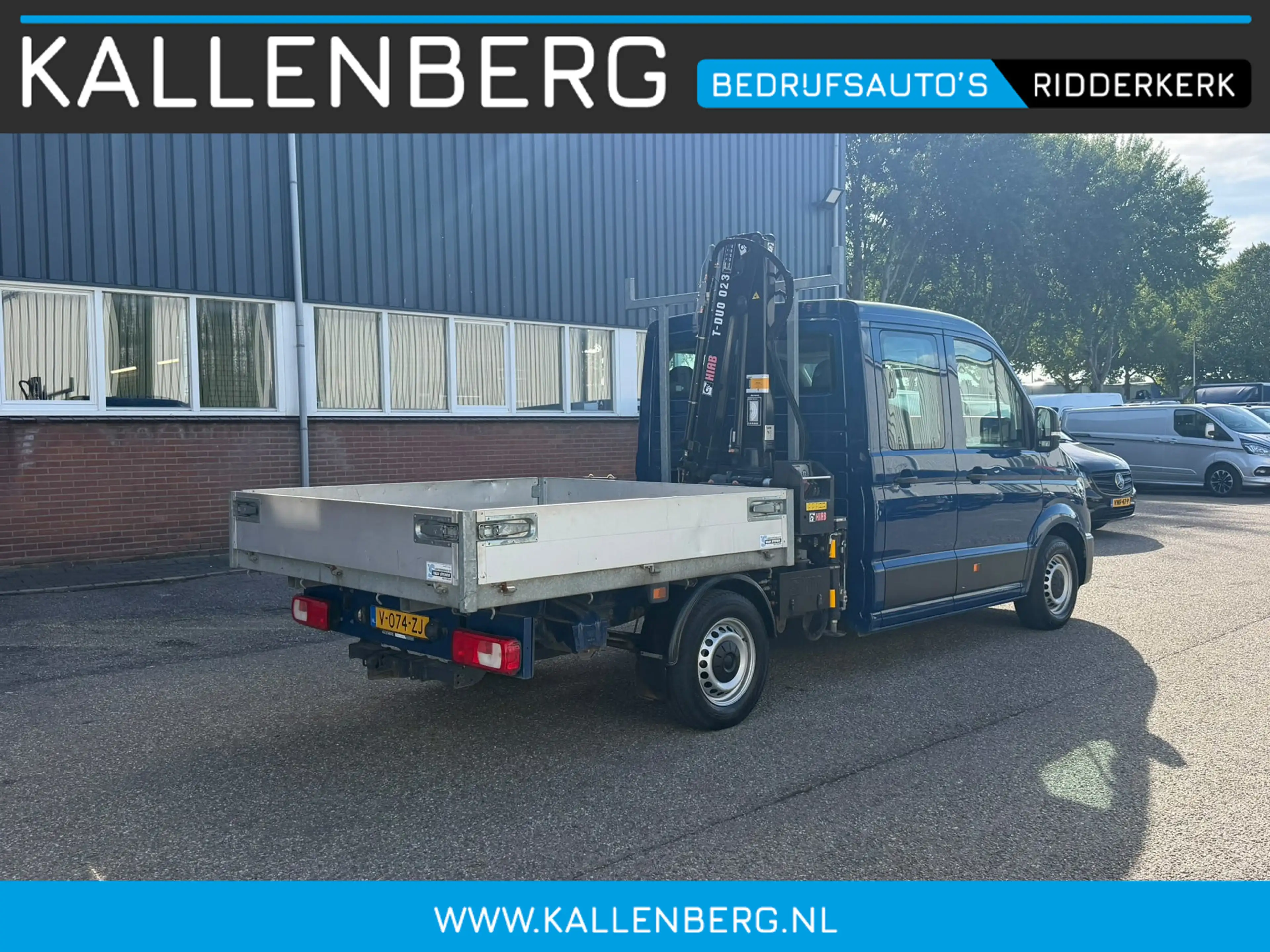 Volkswagen Crafter 35 2.0 TDI Pickup / DC / HIAB Kraan / Trekhaak 6 p — photo 2