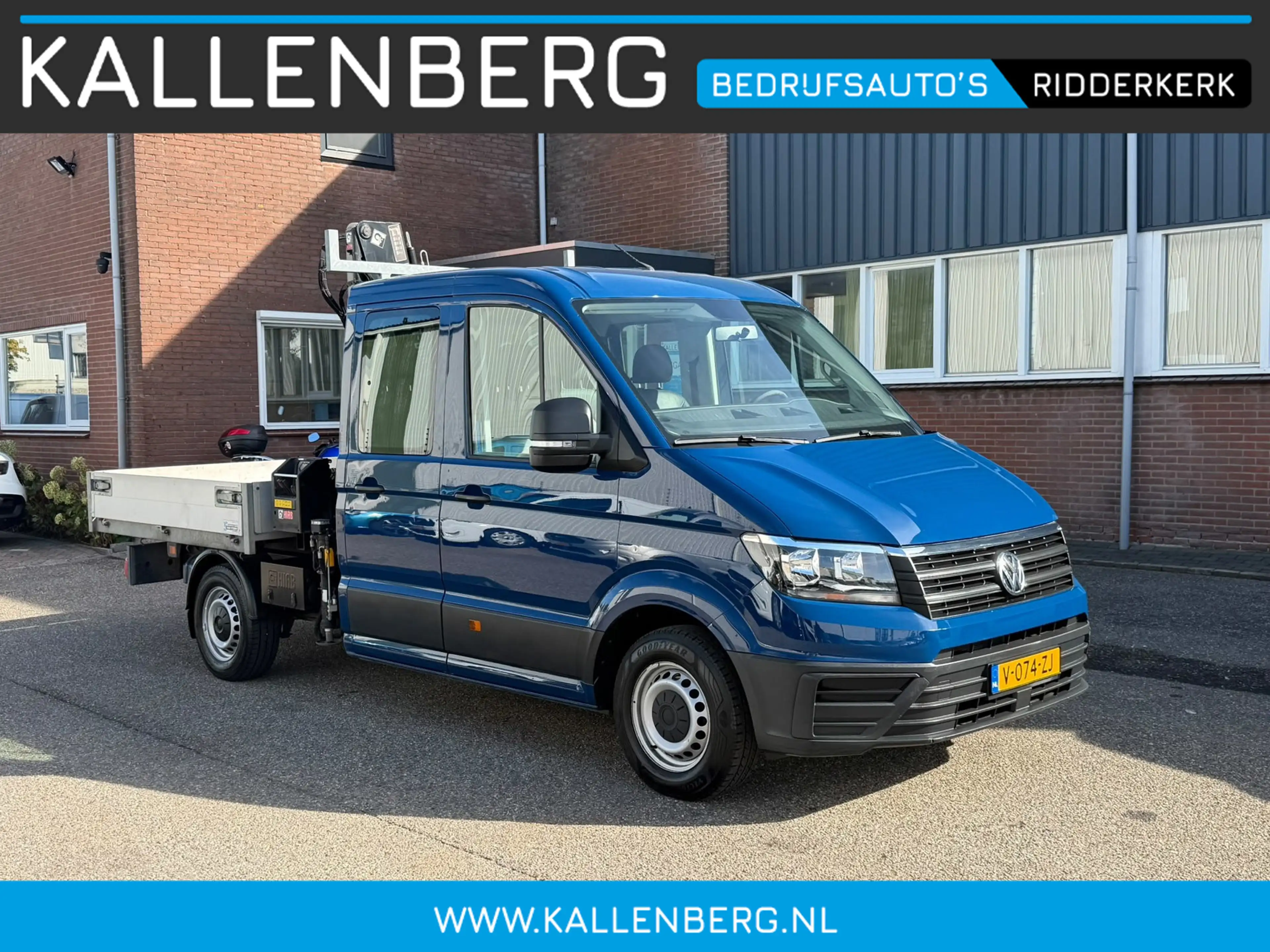 Volkswagen Crafter 35 2.0 TDI Pickup / DC / HIAB Kraan / Trekhaak 6 p — photo 9