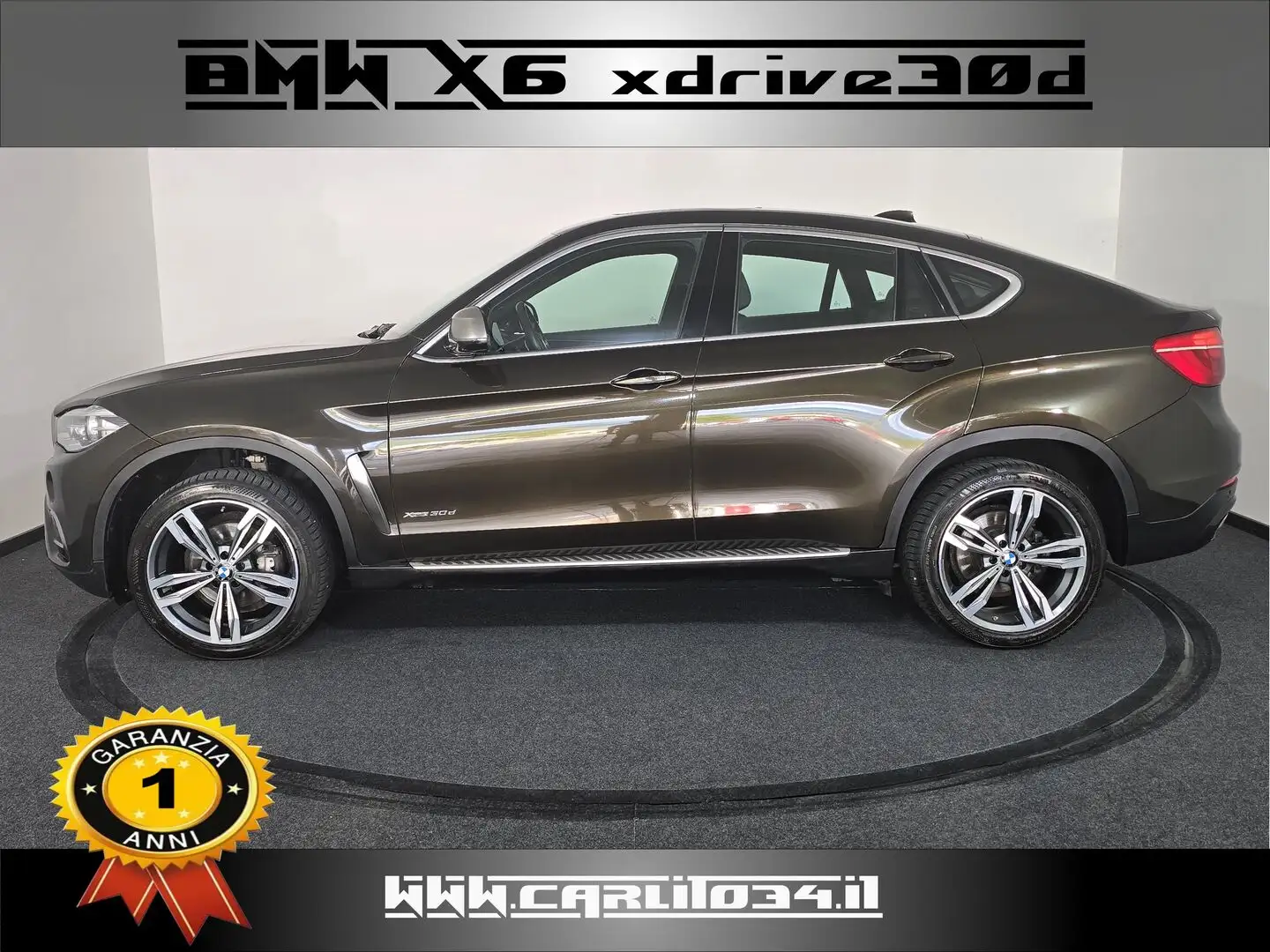 BMW X6 Xdrive30d Extravagance 258cv auto Marrón - 2