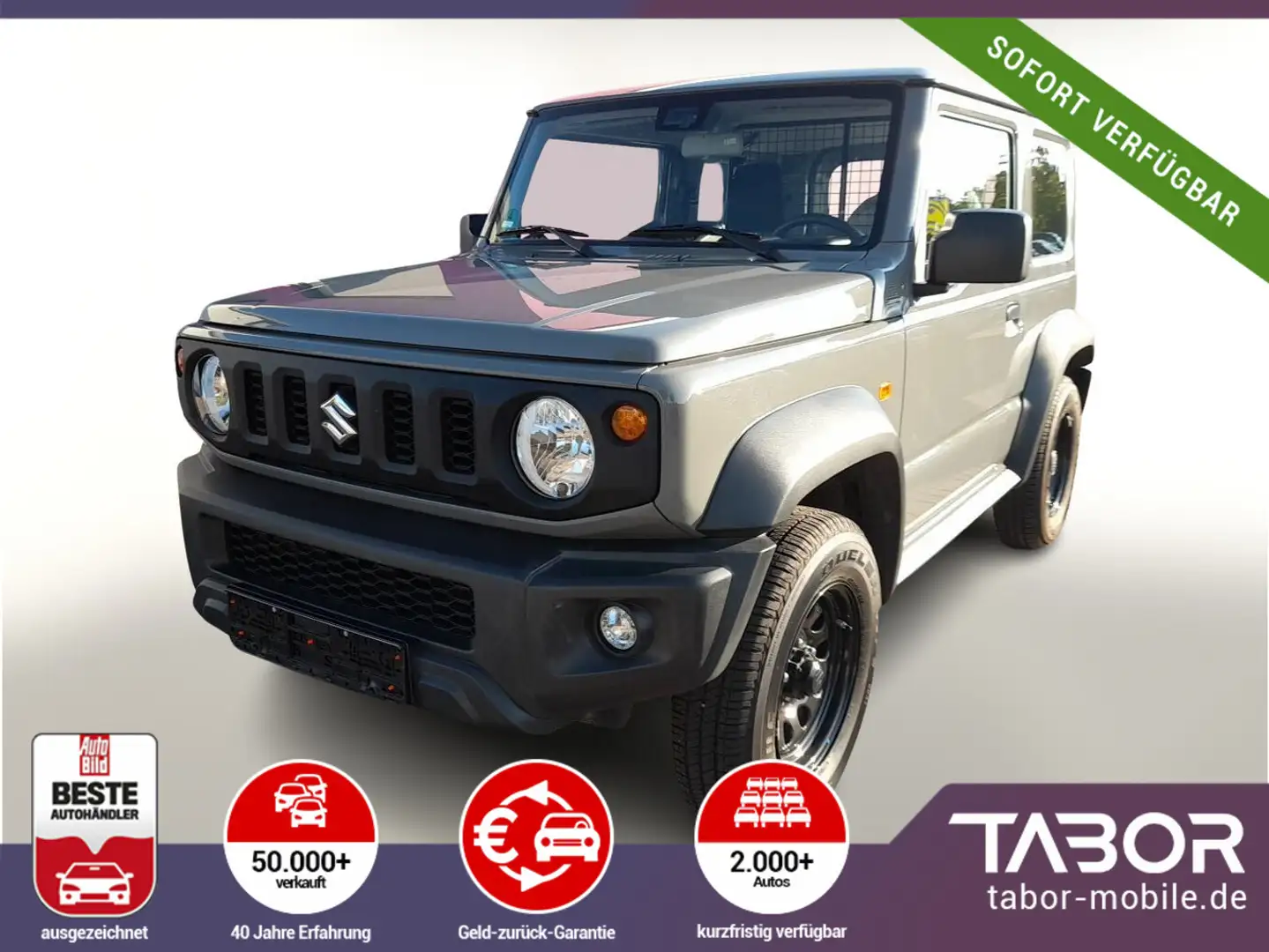 Suzuki Jimny 1,5 102 4WD Comfort AHK Temp SHZ Klima Grau - 1
