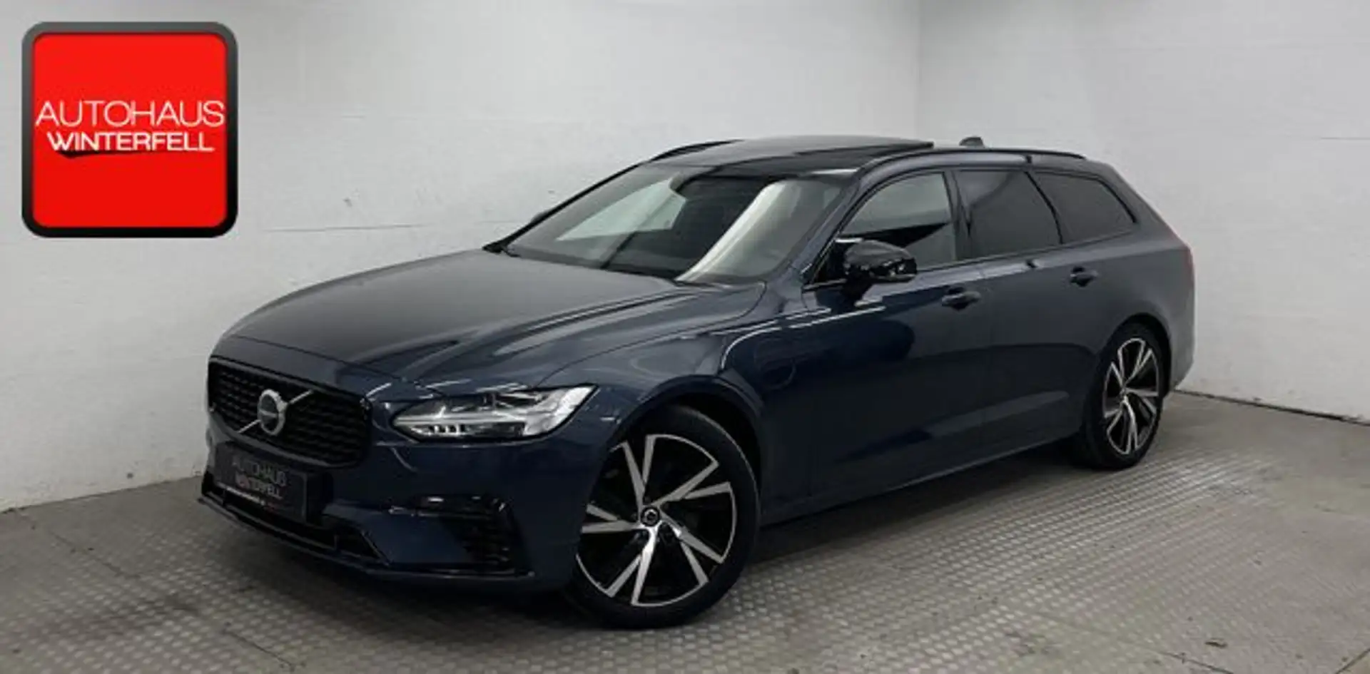 Volvo V90 T6 RECHARGE AWD R DESIGN PANO+MEMORY+KAMERA+ Blau - 1